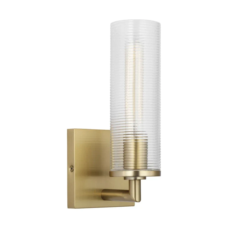 Satin Brass Wall Sconce from the Sarita Collection
