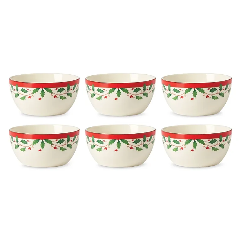 Lenox Holiday Dessert Bowls, Set of 6