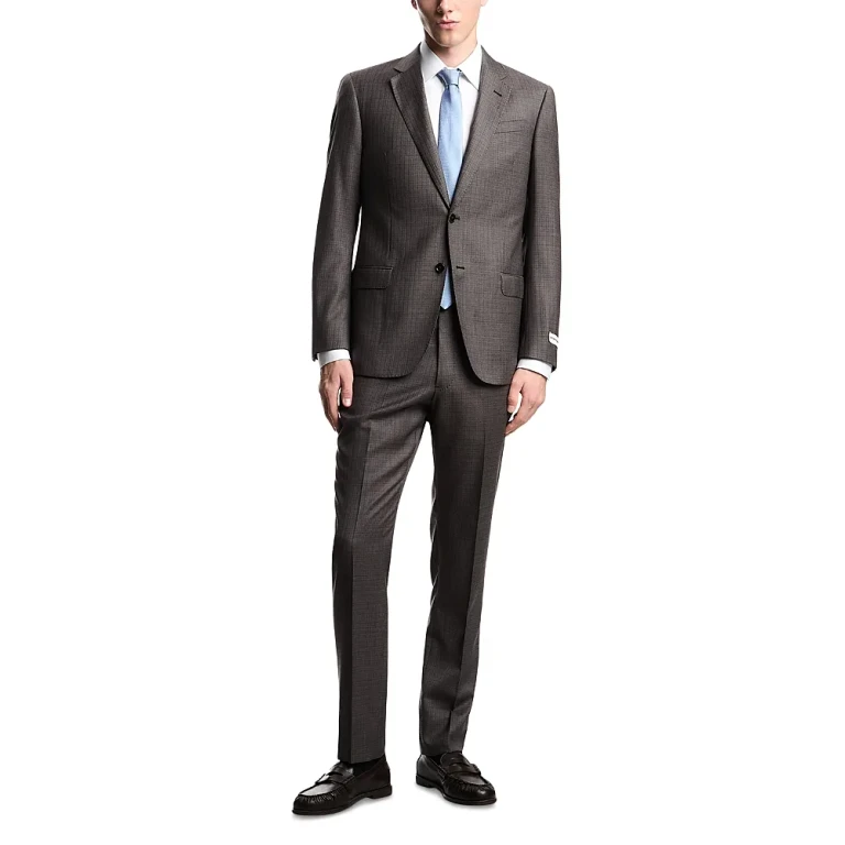 Emporio Armani Regular Fit Checkered Suit