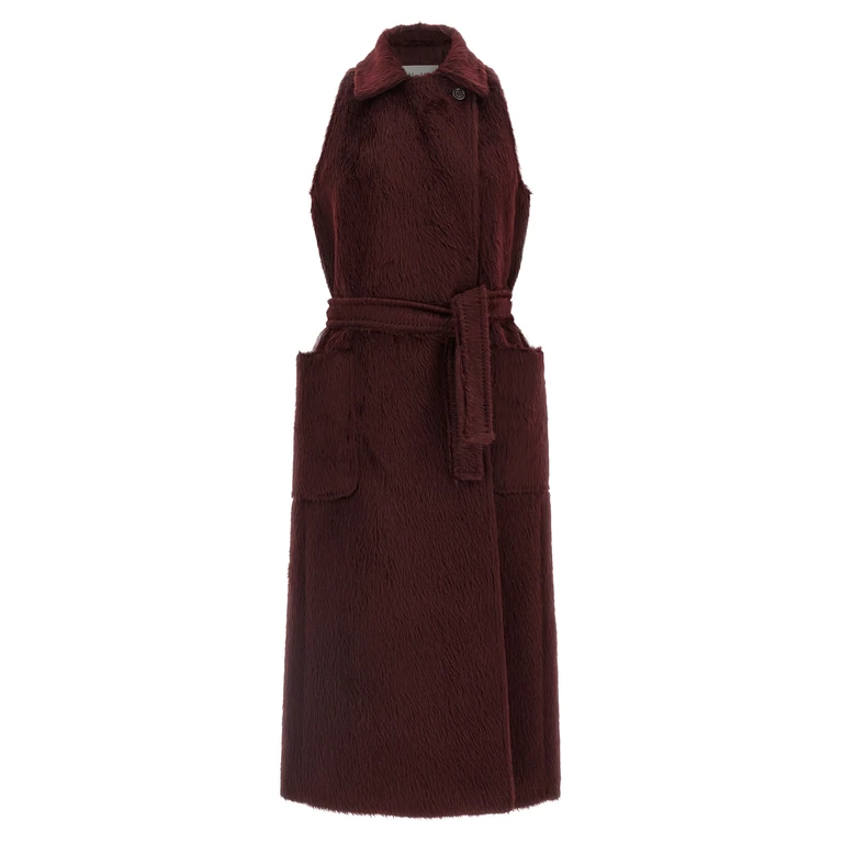 Max Mara Bordeaux Wool Coat Clothing - Women