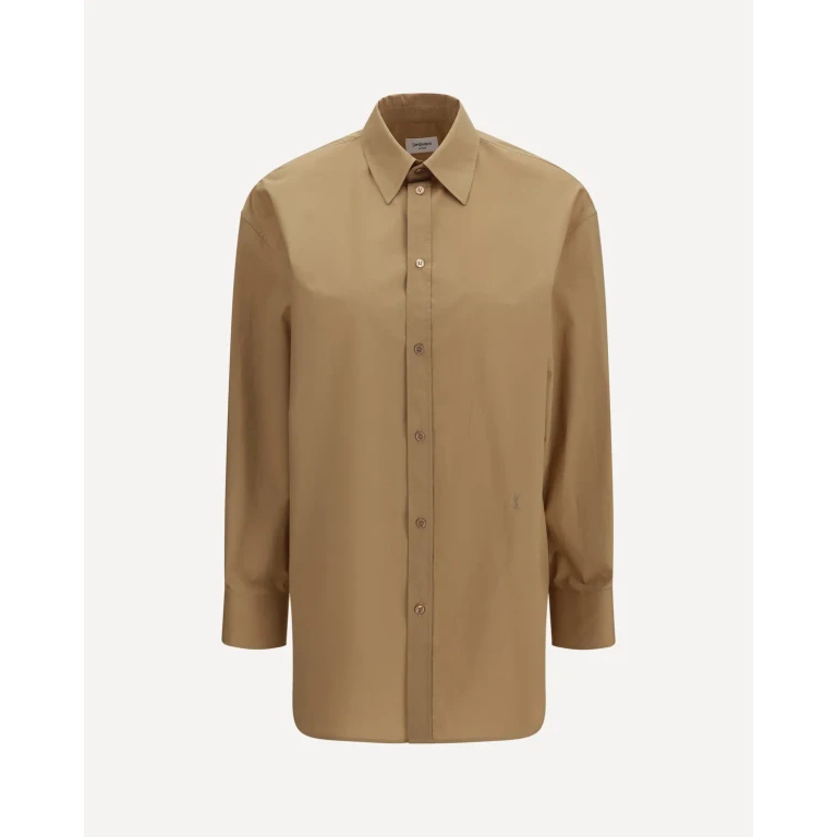SAINT LAURENT Cassandre Shirt with long sleeves Female 36