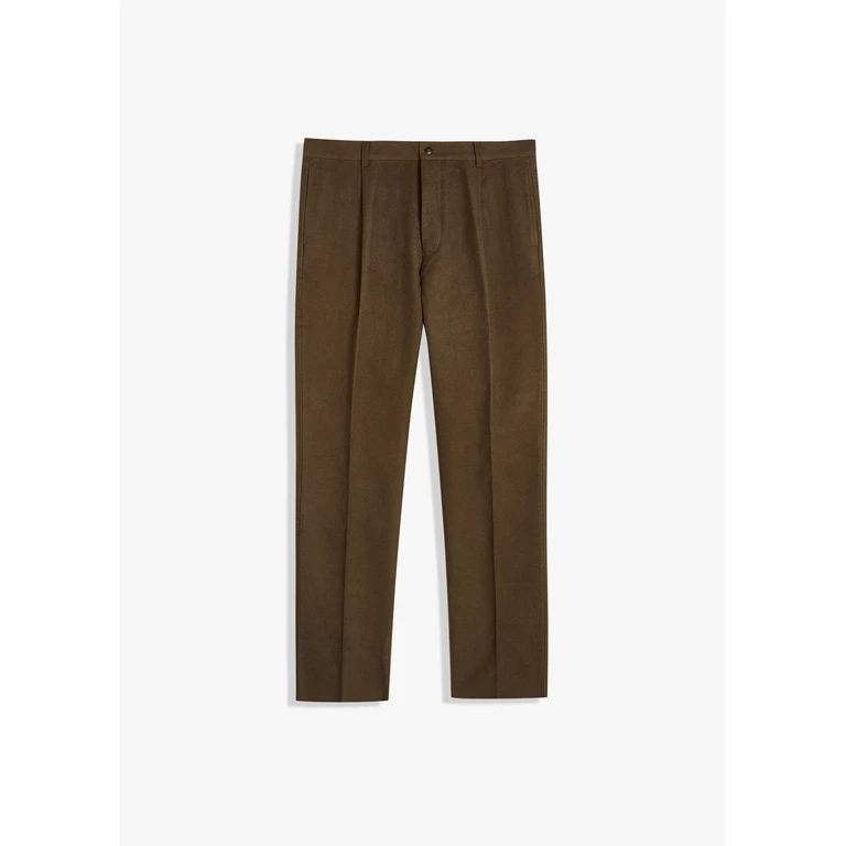 Doppiaa Aantioco Moleskin Trousers With Darts Brown - Unisex