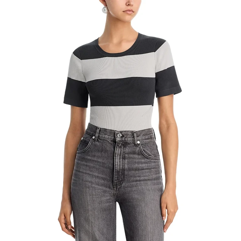 L'Agence Rosemond Color Blocked Bodysuit
