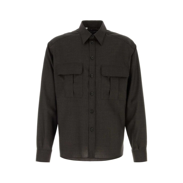 Dolce & Gabbana Chocolate Twill Shirt