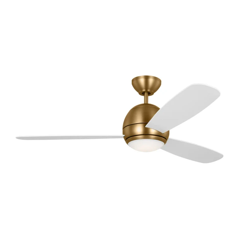 Satin Brass 52" Ceiling Fan from the Orbis Collection