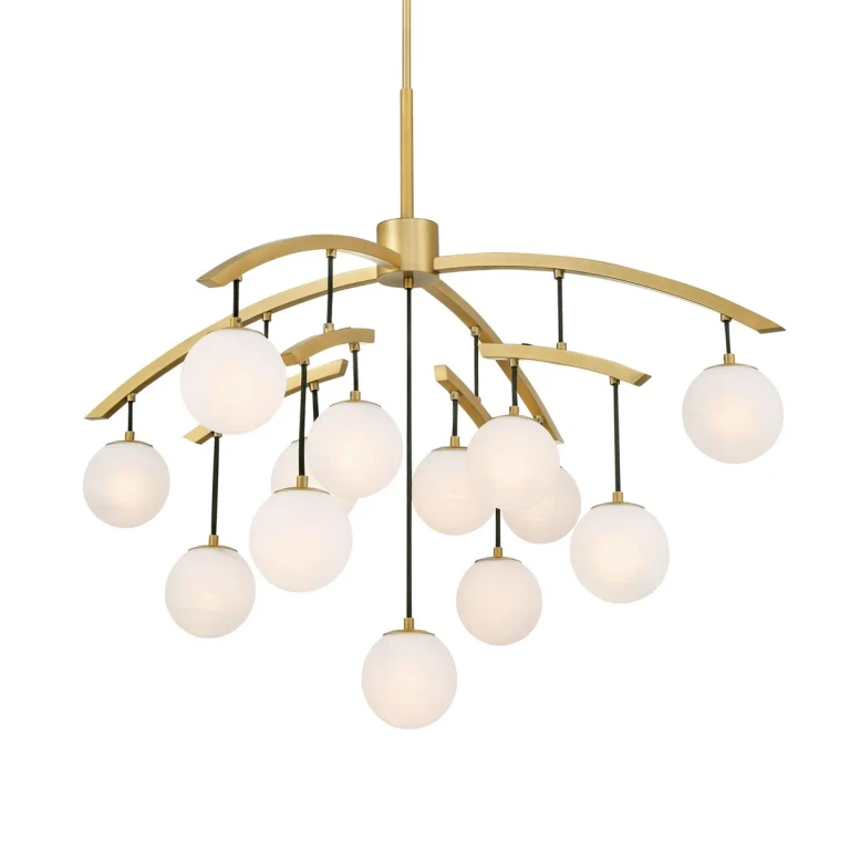 Legacy Brass Chandelier from the Curven Collection