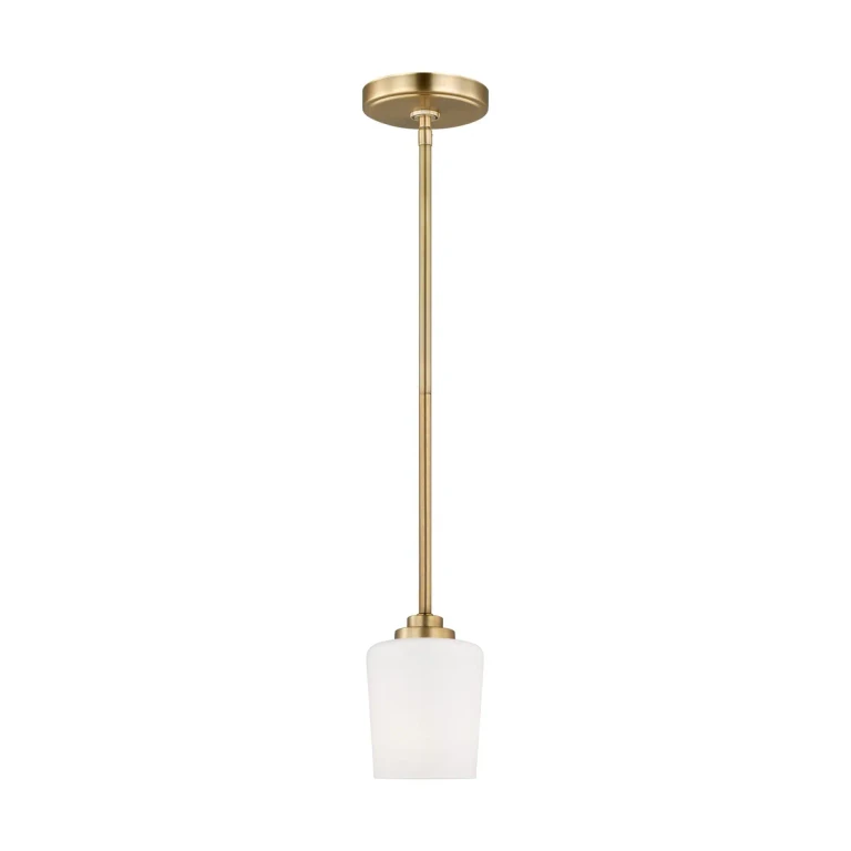 Windom Mini Pendant in Satin Brass