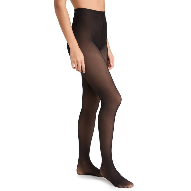 Stems Skin Illusion Lightweight Fleece Lined Tights Black/Beige L/XL