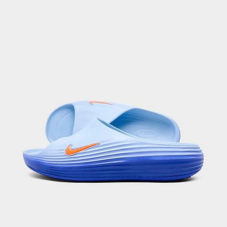Nike Men's ReactX Rejuven8 Slide Sandals in hydrogen blue/total Size: 7.0
