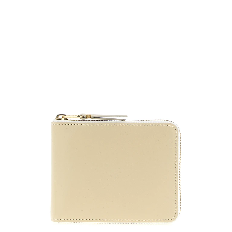 Comme des Garçons Beige Calfskin Cardholder Accessory - Unisex