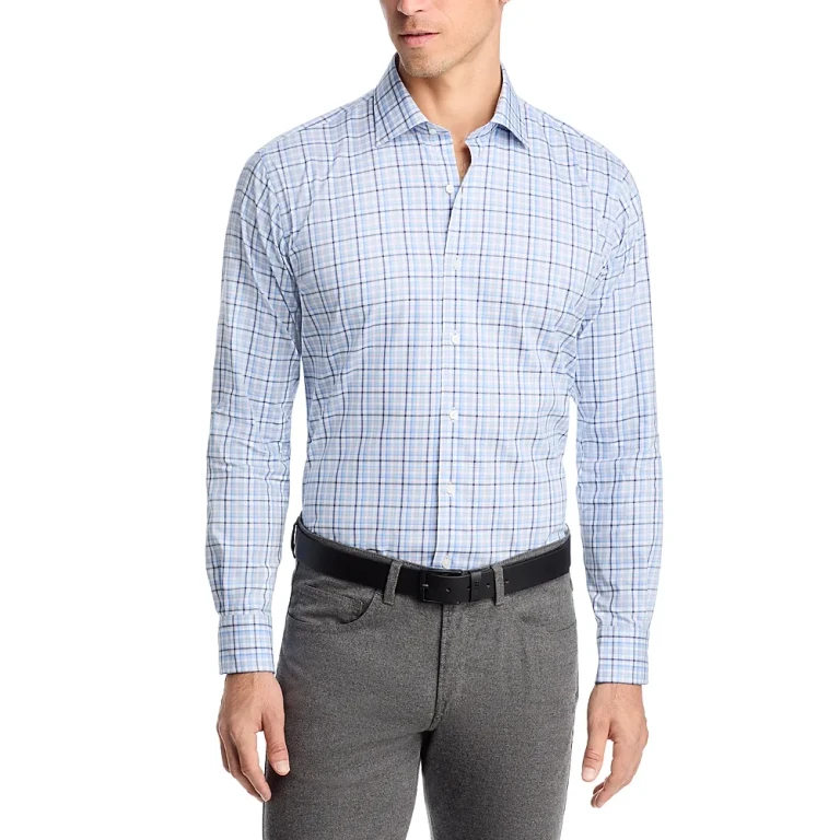 Peter Millar Warren Crown Long Sleeve Button Front Shirt