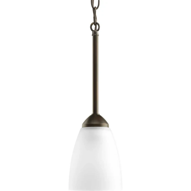Antique Bronze One Light Mini Pendant from the Gather Collection