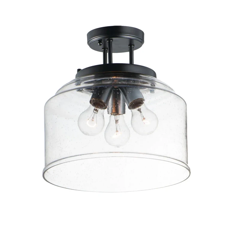 Maxim Acadia 3-Light Ceiling Light in Black - 12271CDBK