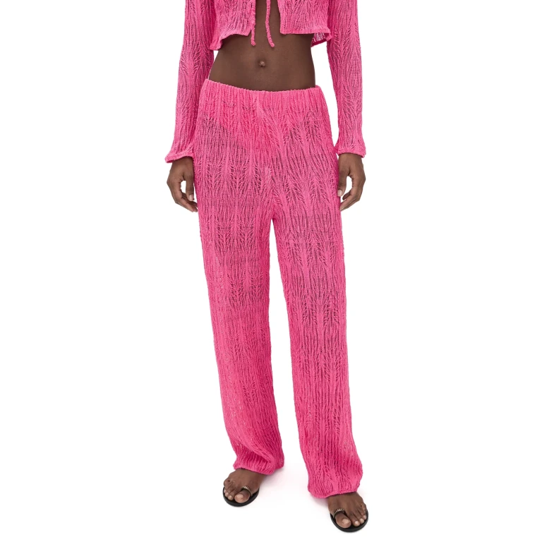 Peixoto Evy Pants Pink Weave S