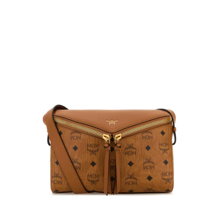 MCM Printed Canvas Small Diamant 3d Crossbody Bag