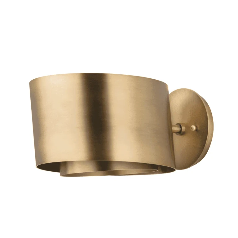 Patina Brass One Light Wall Sconce from the Roux Collection