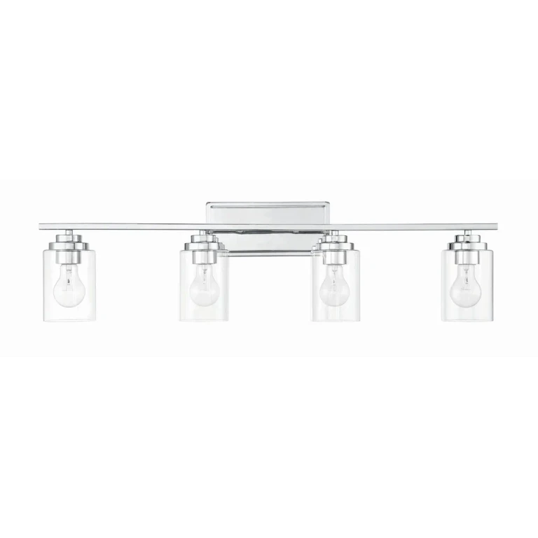 Chrome Bathroom Vanity Light from the Clark Collection