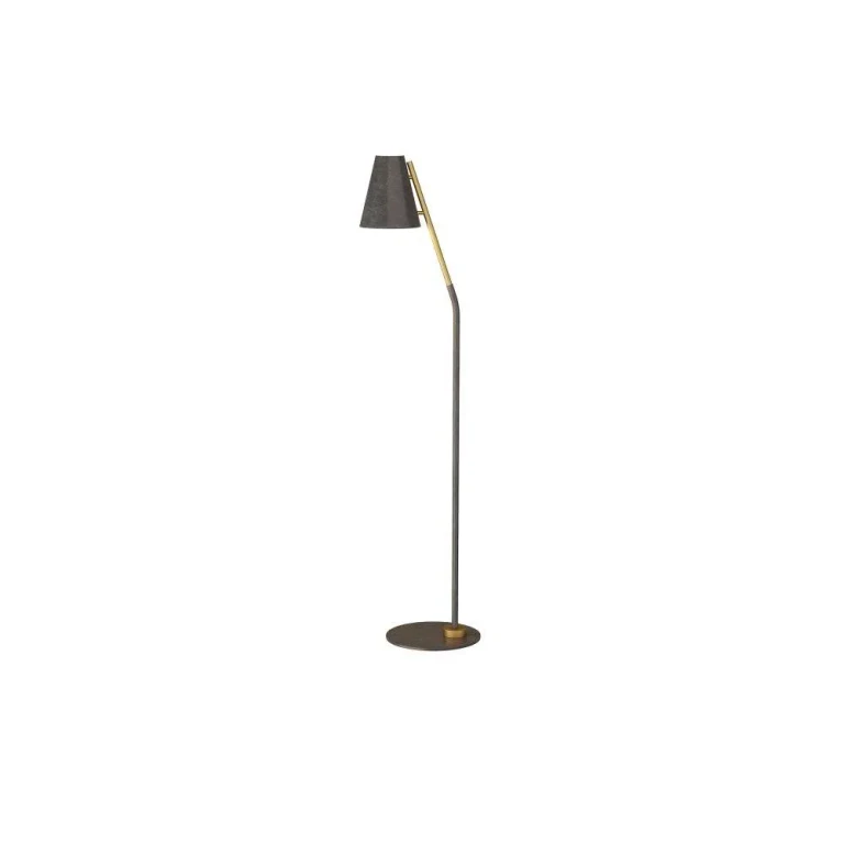 English Bronzeteel Floor Lamp from the Zealand Collection
