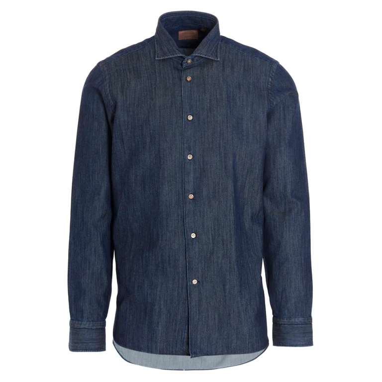 Borriello Marechiaro shirt Blue Cotton Shirt, Blouse - Men