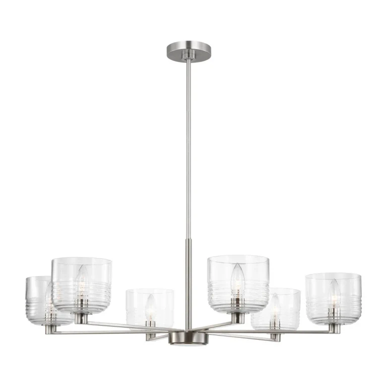 Brushed Nickel Chandelier from the Lochdale Collection