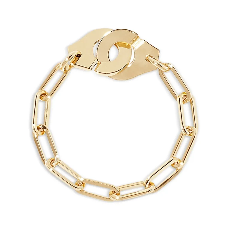 Dinh Van 18K Yellow Gold Menottes Dinh Van Handcuff Chain Ring