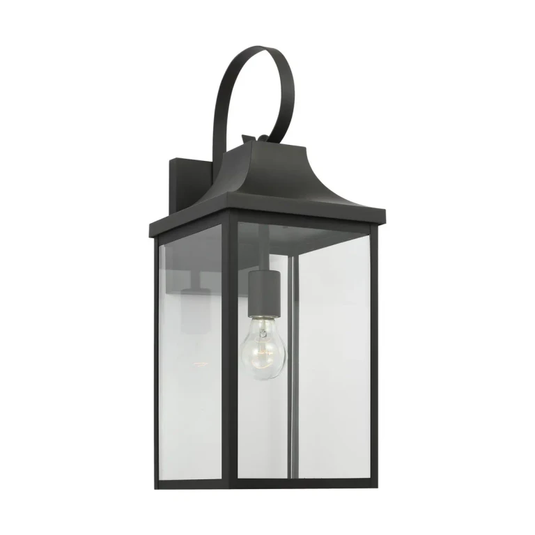 Textured Black Lantern from the Saybrook Collection