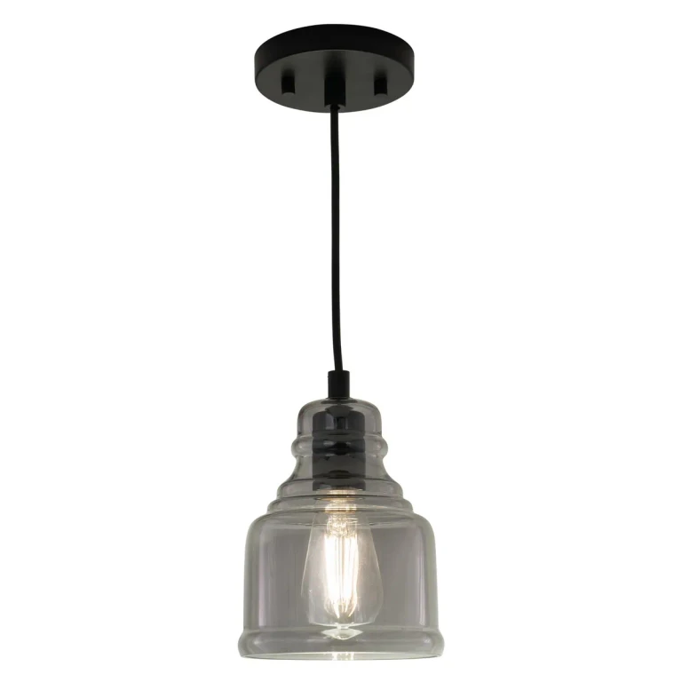 Matte Black Mini Pendant from the Millie Collection