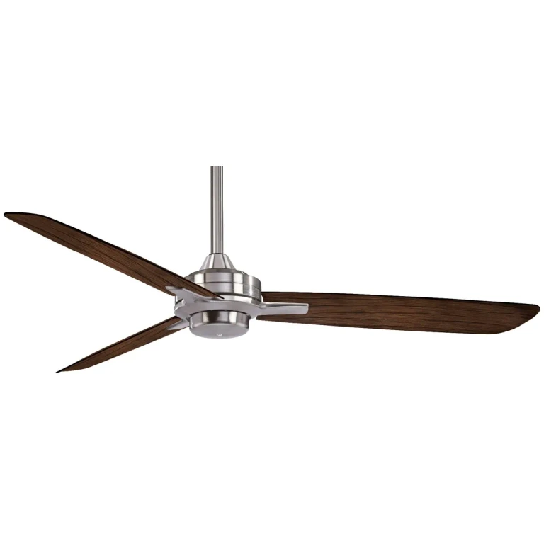 Minka-Aire Rudolph 52" Ceiling Fan in Brushed Nickel with Medium Maple Blades
