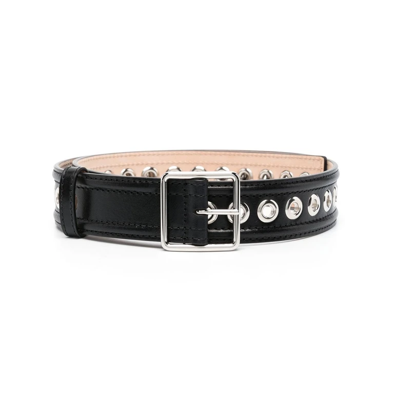 Alexander Mcqueen Belts Black Furs & Skins->leather100 % - Women