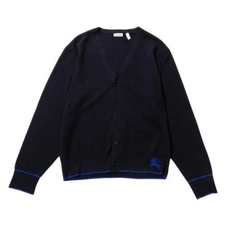 Burberry Equestrian Knight Wool Cardigan