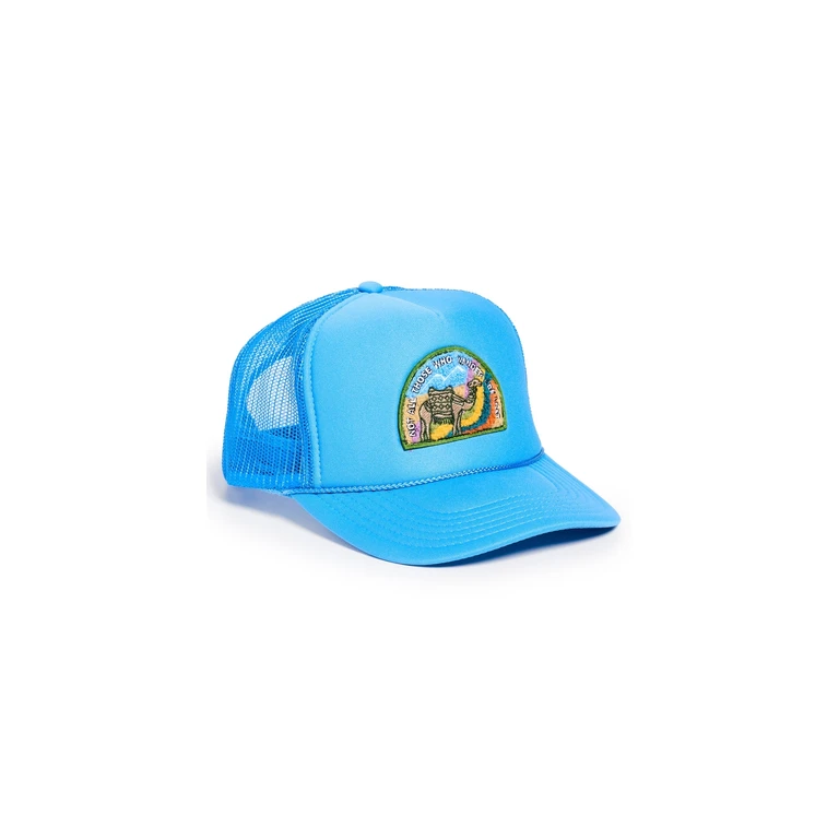 Freya Not All Who Wander Trucker Hat Azure One Size