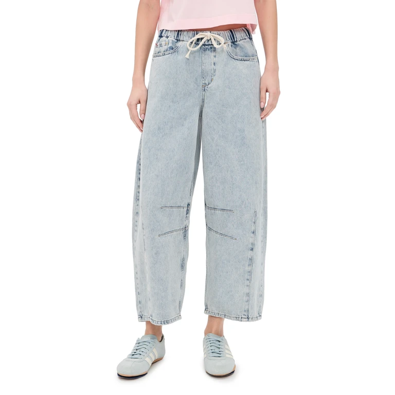 Marine Layer Drawstring Barrel Jeans Light Wash L