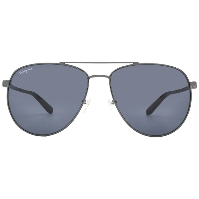 Salvatore Ferragamo Blue Pilot Unisex Sunglasses SF157S 015 60