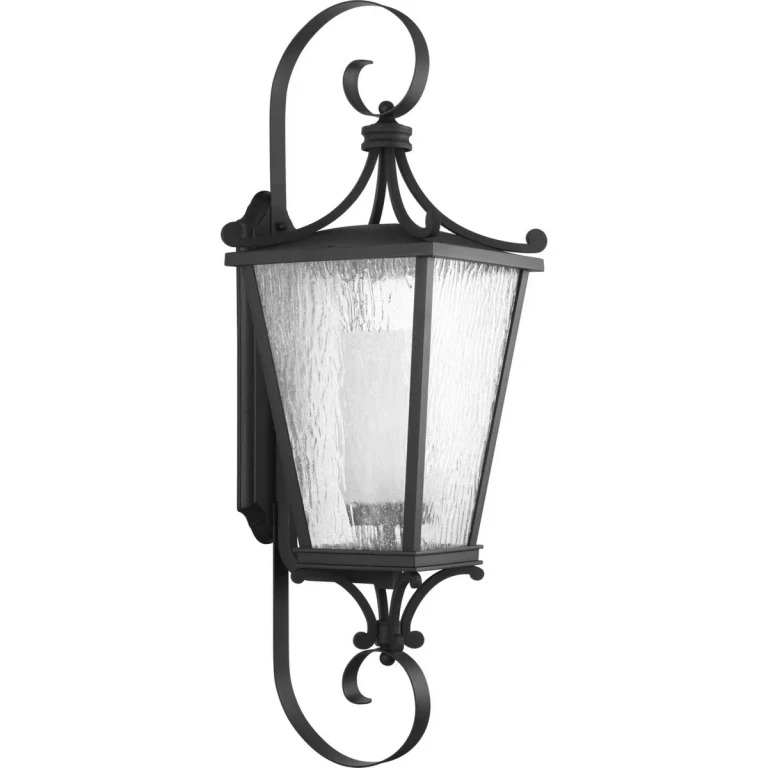 Black One Light Wall Lantern from the Cadence Collection