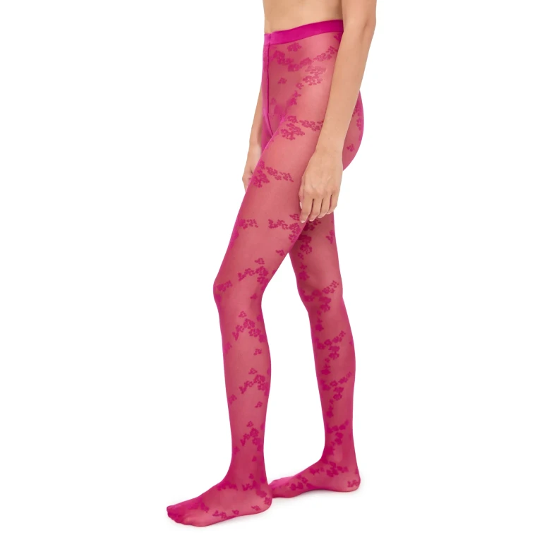 Wolford 17657 Floret Tights Ruby S