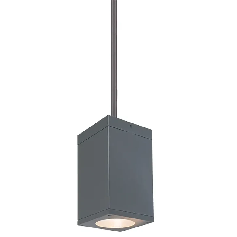 Cube Arch 3500K 1-Light LED Pendant in Graphite