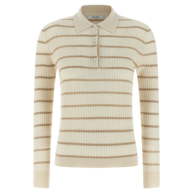 Max Mara MxpGitano polo shirt Beige Cachemire Silk - Women