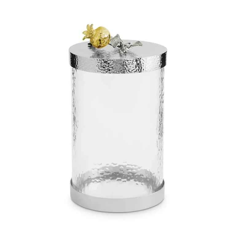Michael Aram Pomegranate Silver & Gold Medium Canister