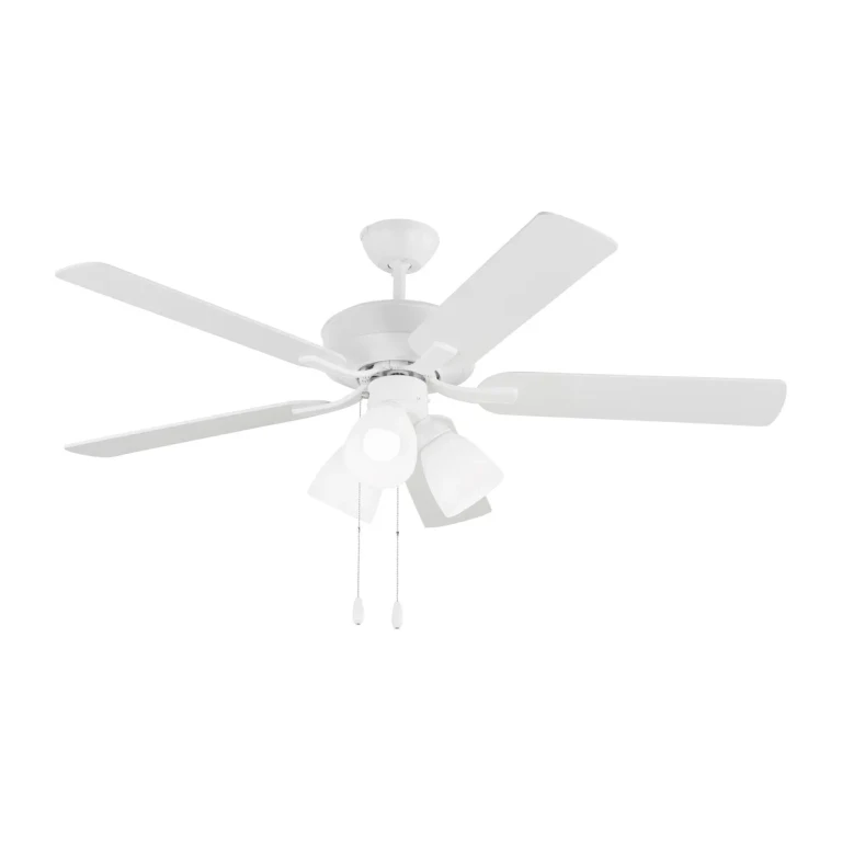 Matte White 52" Ceiling Fan from the Linden Collection