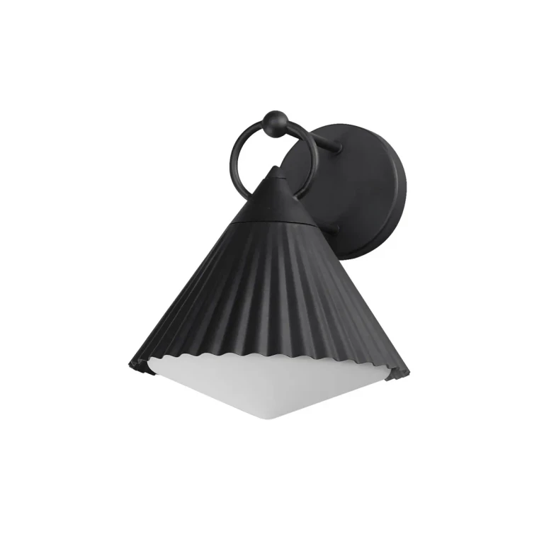 Black One Light Wall Sconce from the Odette Collection