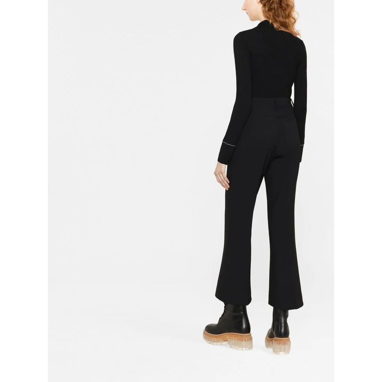 Stella McCartney Trousers Black Pl Wo Ea Pantaloni - Women