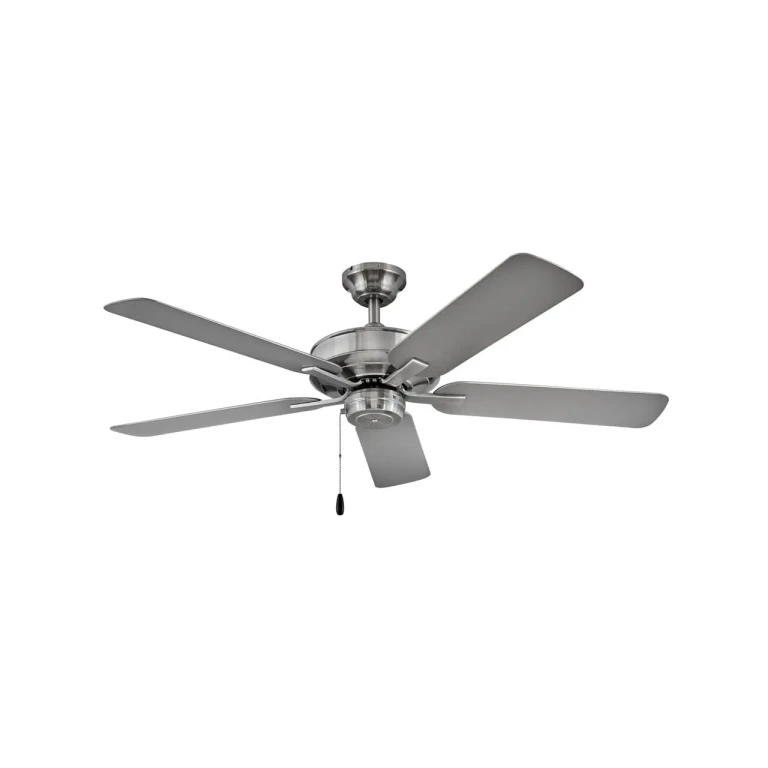 52" Outdoor Ceiling Fan in Brushed Nickel
