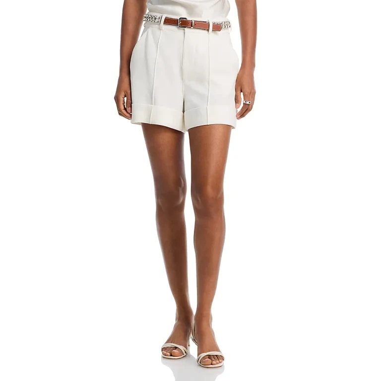 Cinq a Sept Rhinestone Belt Ester Shorts