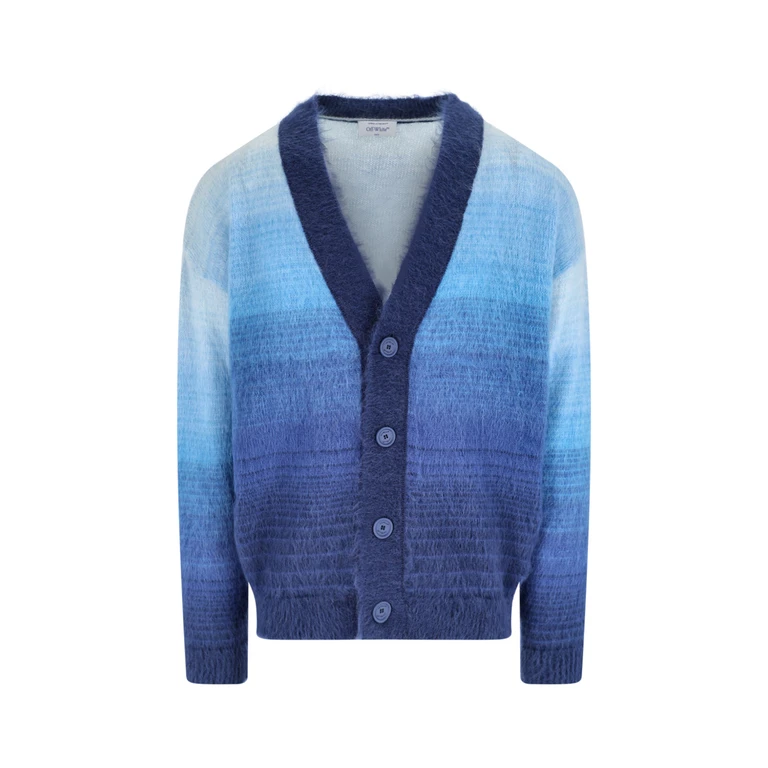 Off-White Sweaters Blue Mohair - Men