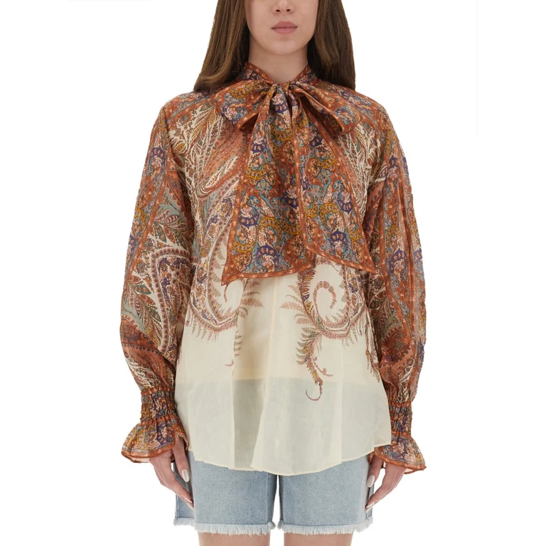 Zimmermann rhiannon Blouse With Bow