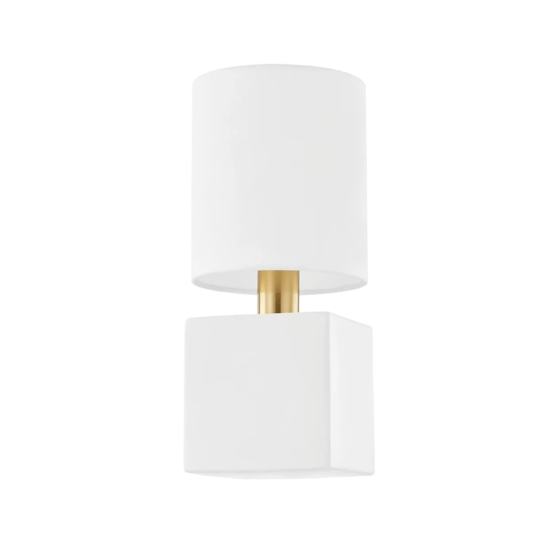 Joey 1-Light Wall Sconce in Aged Brass