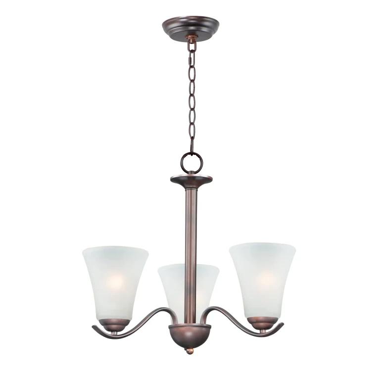 Maxim Vital 3-Light Transitional Chandelier in Oil Rubbed Bronze - 12073FTOI