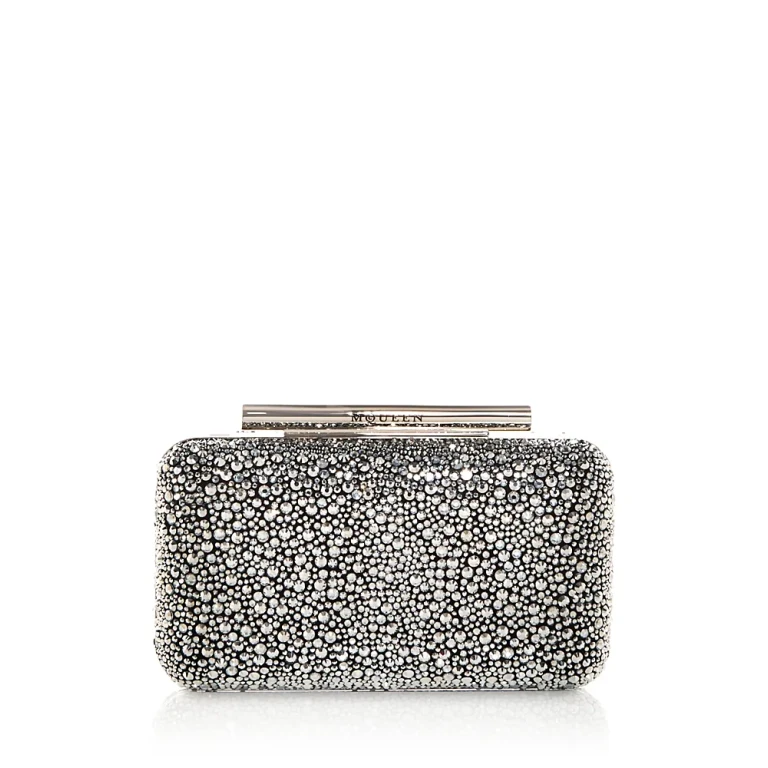 Alexander McQUEEN T-Bar Embellished Box Clutch