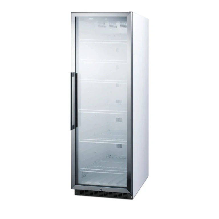 Summit 24 Inch Beverage Center - Stainless Steel and White