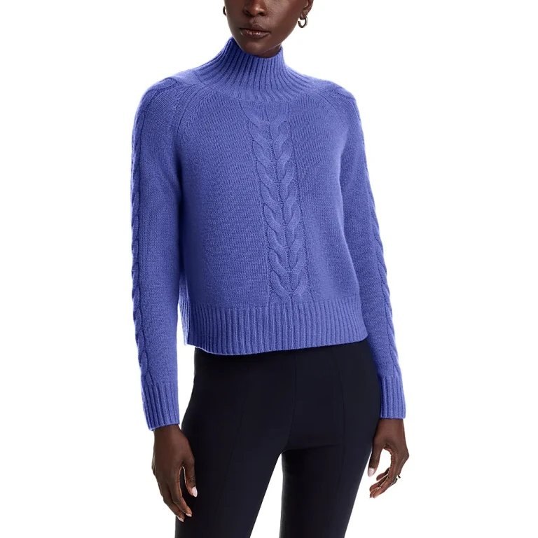 Cable Mock Neck Sweater - Exclusive